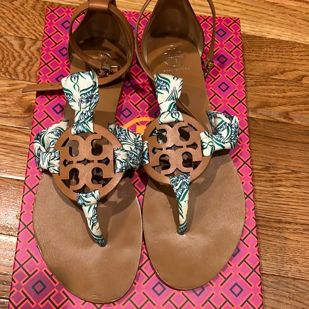 Tory Burch scarf sandal